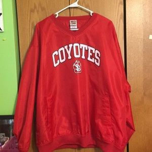 Red University of South Dakota wind breaker